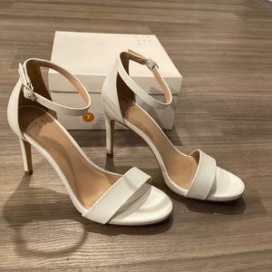 NEW never worn A New Day white open toe stiletto heels. Size 7.